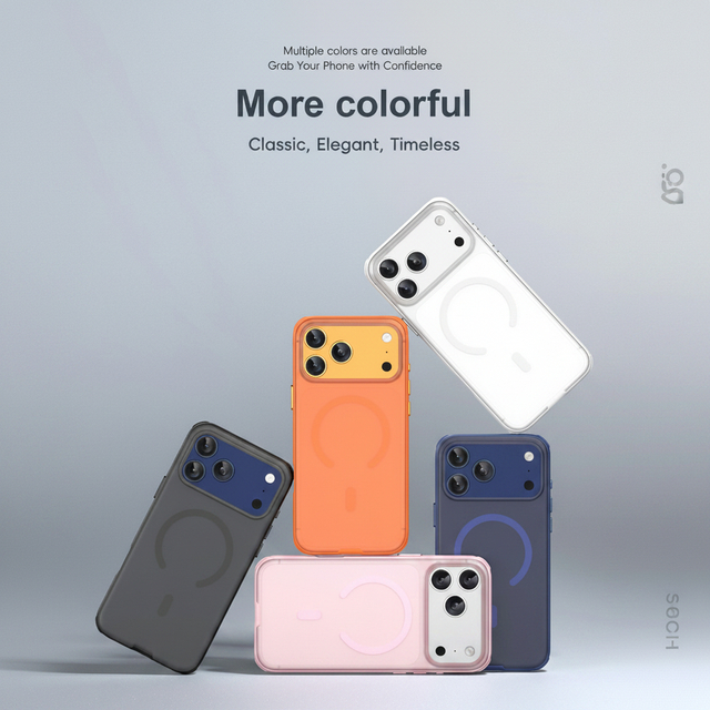 2026 New Design High Quality Magnetic Phone Case with PC+TPU Phone Cover for IPhone 18 17 16 15 ProMax Ultra