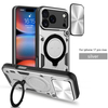High Quality Luxury Len Protection Magnetic Kickstand Ring Mobile Phone case for IPhone 17 16 15 13 12 11 Pro Max