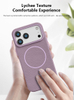 Popular Design Luxury Litchi Texture Magnetic PC+Leather Wireless Charge Phone Case for 17 Pro Max & All Series-Wholesale
