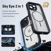 High-quality TPU+PC Electroplate Shockproof Magnetic Wireless Charge Phone Case for 17 Pro Max 16 Pro 15 14 13 12