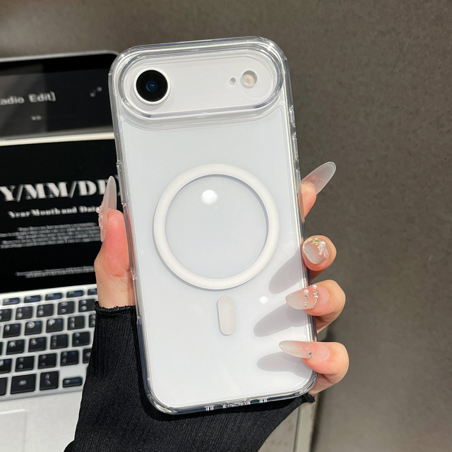 High-Transparency 2.5MM Clear Acrylic Phone Case New Premium Minimalist Magnetic Design Compatible 15 16 17 Pro Mobile Phones