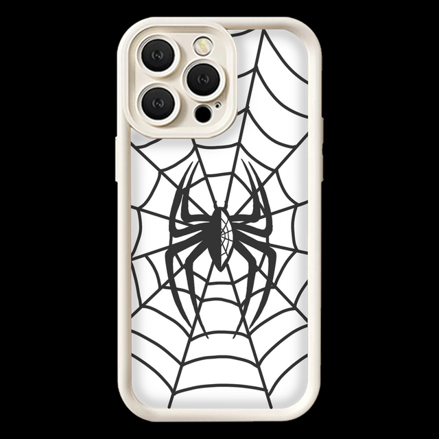 New Design Cobweb Spider TPU Soft Mobile Cover for iPhone 7 8 X XR XS 11 12 13 14 15 16 Pro Max Plus Shockproof