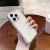 New Simple Transparent TPU+Acrylic Shockproof Mobile Phone Case for 13/14/15/16 Pro Max (5 Colors)