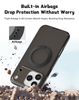 High Quality TPU+PC Magnetic Ring Stand Case 3D Dots Texture Shockproof Wireless Charge for 17/16/15 Pro Max-Wholesale