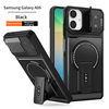 Durable Fall Prevention Strong Magnetic PC with TPU Kickstand Sliding Window with Phone Case for Samsung A06 A15 A26