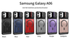 Premium Mechanical Cool Niche Shockproof Magnetic Phone Stand Window Case for Samsung A06 S25Ultra