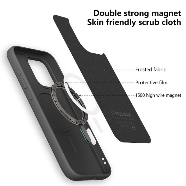 Official Frosted TPU Shockproof Protector Cover Magnetic Charging Luxury Design 7 Colors for 16 15 14 13 12 11 Pro Max Case