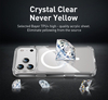 2.5mm Magnetic TPU+PC Shockproof Case-Premium Transparent Protection Strip Stand for 16 15 14 13 12 11 Pro Mobile Phone Cases