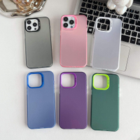 Fashionable Silver Anti-Drop IMD TPU Hard Case Cover for iPhone 13 14 15 16 17 Pro Max