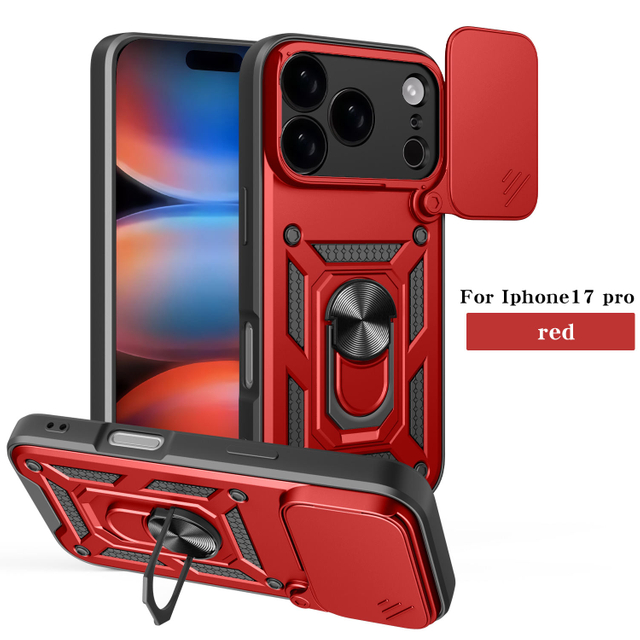 High Quality Lens Protection Drop-Proof Magnetic Kickstand Phone Case for IPhone 17 16 15 14 13 12 11 Pro Max