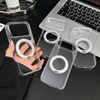 Premium Drop-Proof Transparent Phone Case with 2.5mm Acrylic 360°Magnetic Stand for iPhone 17/16/15/14/13 Pro Max