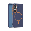 Luxury High-quality Litchi Leather Case for Samsung TPU Mobile Phone Cover Compatible with Wireless Charging