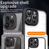 Wholesale HD Clear Fine Hole Phone Case Frosted Edge Cover for iPhone 16 15 14 Pro Max Plus