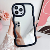 Sast Selling Custom New Popular Luxury Wave Edge TPU Shockproof Multi-color Macaroon Mirror Phone Case for