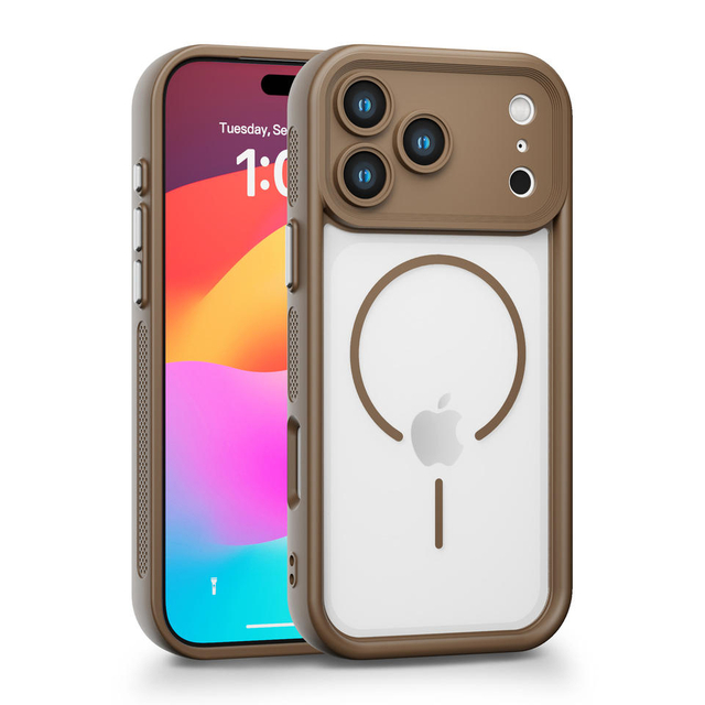 Eye Heaven 2-in-1 Ins Style Pattern Magnetic Suction TPU+PC Shockproof Phone Case Heat Dissipation Design for 17 (6