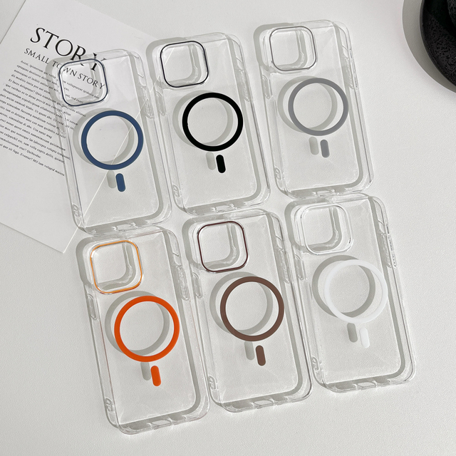 Factory Price Transparent Premium Magnetic PC Phone Case for iPhone 13 15 16 17 Pro Max