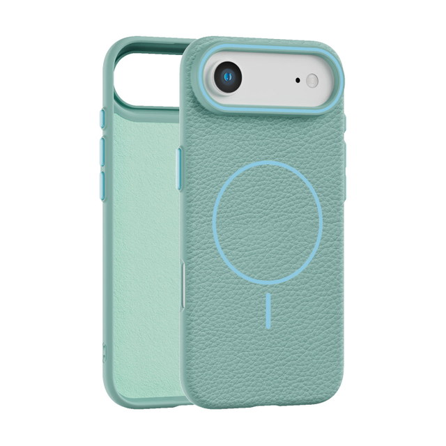High Quality Litchi Grain Leather Texture Magnetic TPU Soft Case for IPhone17 17Air 17ProMax Wholesale Price