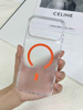 PC Carbon Fiber Shockproof Magnetic Wireless Charge Transparent Design Phone Case for 17 Promax 16 15 14 13