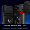 Magnetic Kickstand Card Holder Wallet Mobile Phone Case for iPhone 16 15 14 Pro Max Plus 16e Defend Cover with Camera Accessory