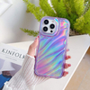 Stylish Colorful Feminine Transparent Blue TPU Laser Mobile Phone Case for iPhone 16 Pro Max 15 14 13 12 11