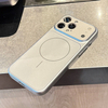 Luxury Magnetic Shockproof Wireless Charge PC+AG Glass Lens Protection Phone Case for 17 16 15 14 13 12 11 Pro Max