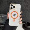 Luxury Colorful PC Transparent Magnetic Wireless Charge Phone Case for 17 ProMax/17 Air/16/15/14/13 PRT Brand 6 Colors
