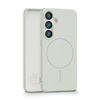 Hot Selling Anti-Drop Magnetic TPU Phone Case for Samsung S25/S24 Ultra Solid Color Matte One-Piece Mobile Phone Case