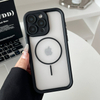 High-end Magnetic Wireless Charging Shockproof Transparent TPU+PC Phone Case for 17 16 15 14 13 Pro Max