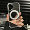 Premium Magnetic Ring Kickstand Clear Transparent TPU+Acrylic Shockproof Waterproof Ultra Thin Wireless Case for INS