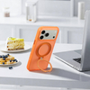 Magnetic Luxury Slim Case with Integrated Stand Soft Touch Anti-Fingerprint Shockproof TPU/PC Cover for 17/16/15 Pro Max