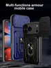Magnetic Kickstand Card Holder Wallet Mobile Phone Case for iPhone 16 15 14 Pro Max Plus 16e Defend Cover with Camera Accessory