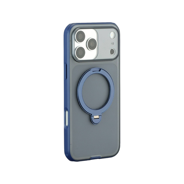 Premium 3D Dot Texture Magnetic Ring Case with Shockproof Slim Back Wireless Charge & Waterproof for 17/16/15 Pro Max