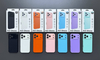 2026 New Design PC Magnetic Shockproof Phone Case for 17 16 15 14 Pro Max with 7 Colors