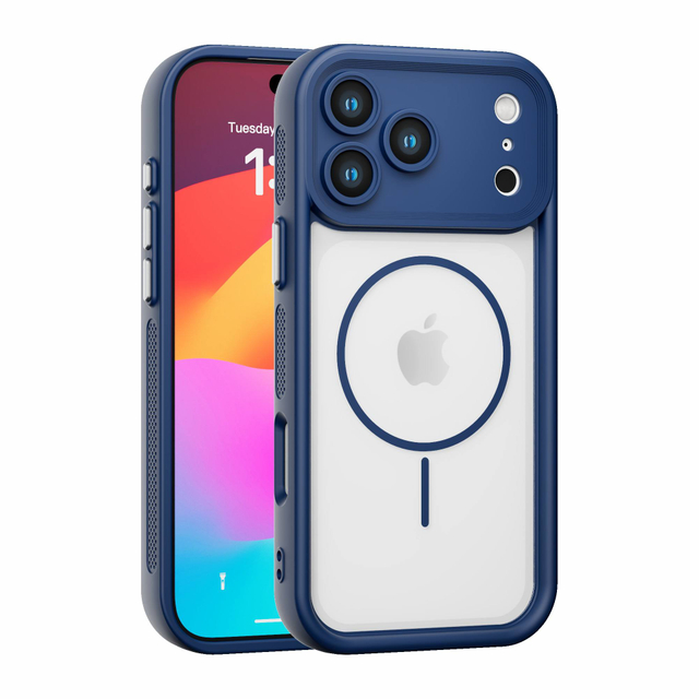 Premium Luxury Anti-drop and Shockproof Magnetic TPU PC Phone Case for iPhone 17 16 15 14 Pro Max
