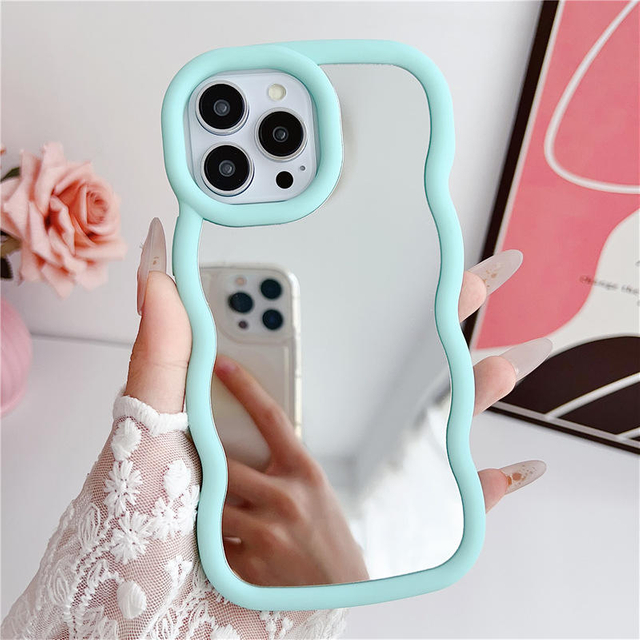 Custom Candy Color Mirror Phone Case for iPhone 13 Pro Max Smart Phone Cover with Unique 16 Pro Max Mirror Design
