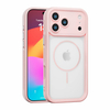 Wholesale Price High Quality 2-in-1 TPU+PC Magnetic Transparent Phone Case for iPhone 13 15 16 17 Pro Max