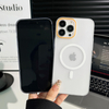 Translucent Magnetic PC Frosted Phone Case for 17Air Wireless Charging 6 Colors for 17/16/15 Pro Max Compatible