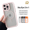 Premium Magnetic Transparent Shockproof Anti-drop TPU+PC Multi-color Phone Case for 17 16 15 14 13 Pro Max