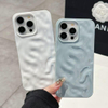 Luxury 3D Wavy Pattern TPU Phone Case for iPhone 16 15 14 13 12 INS Fashionable 3D Cover Factory Wholesale Mobile Phone Cases