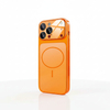 Factory Wholesale Orange Magnetic Wireless Charging Phone Case for iPhone 17 Air 13 14 15 16 Pro Max Super Original PC Material