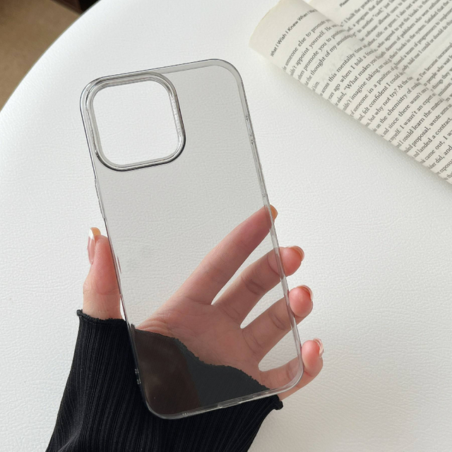 Wholesale Customizable Transparent PC Material Phone Cases Minimalist Ultra-Thin Design for iPhone 15 16 17 Pro Max High Quality