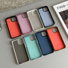 New White and Litchi Leather Magnetic TPU Shockproof Phone Cover with Flannel for iPhone 17promax 16 15 14 13 Promax