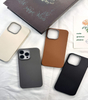 Premium Minimalist Shockproof PU Clear Solid Color Phone Case for 11 12 13 14 15 16 Pro Max (4 Colors)