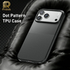 High Quality Luxury Design Wave Dot TPU Phone Case Soft Velvet Lining 2.0mm Shockproof Magnetic Ring Holder for 17/16/15
