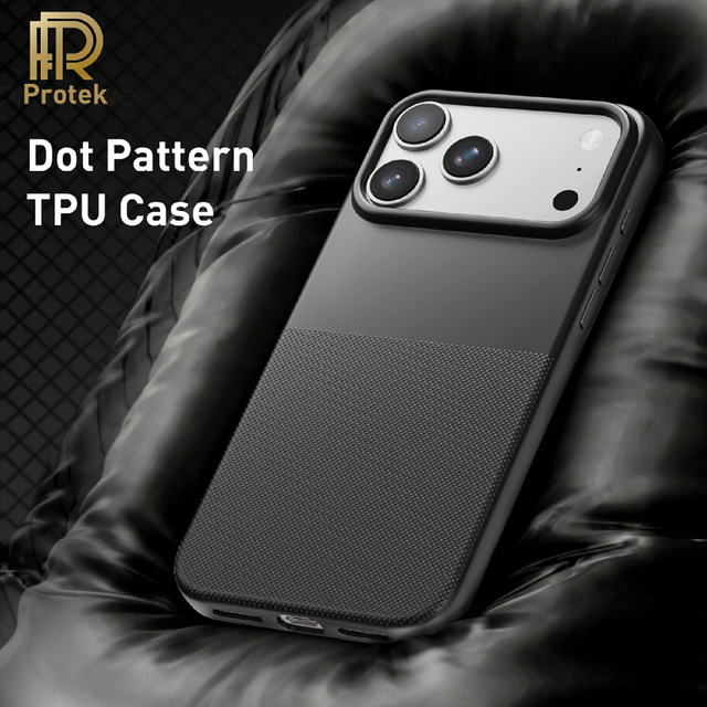 High Quality Luxury Design Wave Dot TPU Phone Case Soft Velvet Lining 2.0mm Shockproof Magnetic Ring Holder for 17/16/15