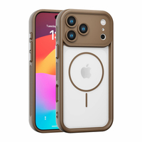 Wholesale Price High Quality 2-in-1 TPU+PC Magnetic Transparent Phone Case for iPhone 13 15 16 17 Pro Max