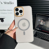 Translucent Magnetic PC Frosted Phone Case for 17Air Wireless Charging 6 Colors for 17/16/15 Pro Max Compatible