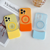 2 in 1 Splicing Color Blocking PC Phone Case - Shockproof Magnetic Mobile Cover for IPhone17 16 15 Pro Max