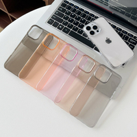 Wholesale High-Cost-Performance Simple Transparent 6 Colors Shockproof PC Mobile Phone Cases for iPhone 15 16 Pro Max