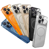New Design AG Matte Glass Back Panel Magnetic PC Anti-Fingerprint Pure Color Phone Case 360 Protection for 11 16 Pro Max